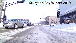 Snowfall Sights in Sturgeon Bay, Wisconsin 2019