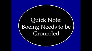 Boeing Needs to be Grounded