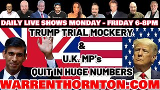 TRIAL MOCKERY & UK MP'S QUIT IN HUGE NUMBERS WITH LEE SLAUGHTER & WARREN THORNTON