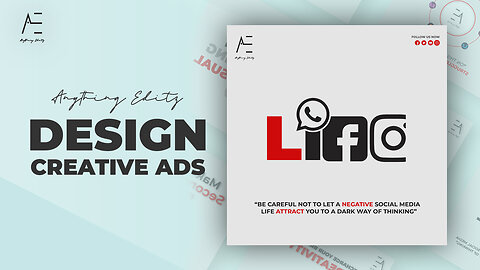 How To Design CREATIVE Ads for Social Media in illustrator