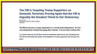 "FBI" domestic terrorists #1