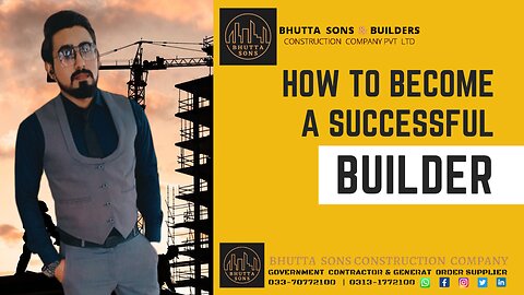 how to become successfull builder