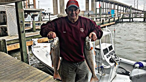 Texas Inshore Redfish Fishing with my Dad / Corpus Christi Saltwater Fishing