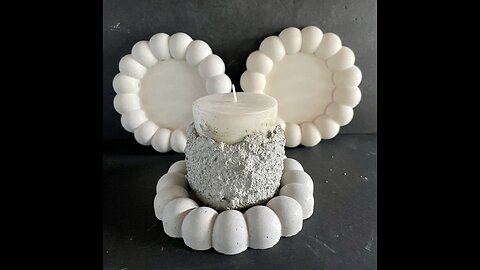 Cement Candle w/Candle Holder | Candle w/Cement Sleeve | HANDMADE | JLK home decor