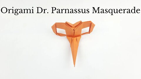Origami Dr. Parnassus Masquerade Mask - DIY Easy Paper Crafts