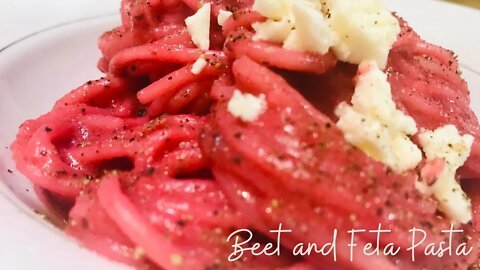 BEST PRE AND POST WORKOUT MEAL | Beet and Feta Pasta Sauce | Healthy Eating #FeelHealthy