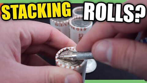 IS COIN ROLL HUNTING FAKE? STACKING SILVER COINS IN COIN ROLLS