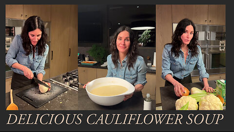 Courteney Cox's Delectable Cauliflower Soup Recipe | Creamy & Delicious