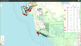 Power outage information for Hurricane Ian