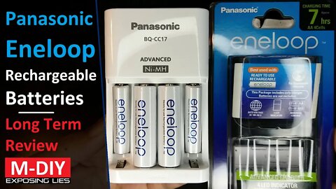 Panasonic Eneloop Rechargeable Batteries And Smart Charger BQ-CC17 (Long Term Review) [Hindi]