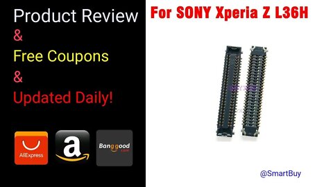 10PCS LCD Display Screen FPC Connector For SONY Xperia Z L36H L36 C6603 C6602 On Motherboard Replace
