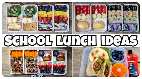 WEEKLEY SCHOOL LUNCHES 🍱 BENTO BOX :: Lunch Box Ideas