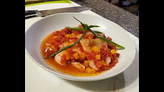Basa Fish In Tomato Pepper Sauce!