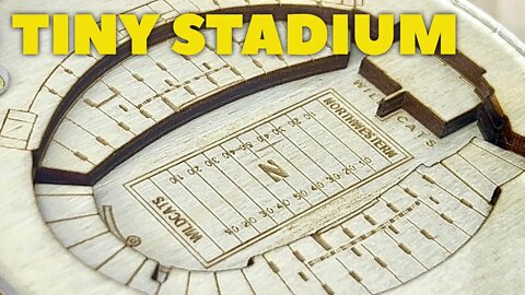 Cool Wooden Football Stadium Coaster