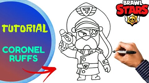 Como Desenhar o Coronel Ruffs 🐶 | Brawl Stars | Novo Brawler