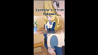 Cynthia - Her First Pokémon… Egg… Gible… Sobbing 🥲 #pokemon #lore #favorite #champion #lucario