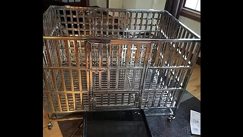 Review Confote Heavy Duty Stainless Steel & Metal Dog Cage Kennel Crate and Playpen for Trainin...