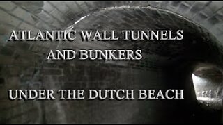 ATLANTIC WALL BUNKERS AND TUNNELS UNDER THE SAND IN HOLLAND