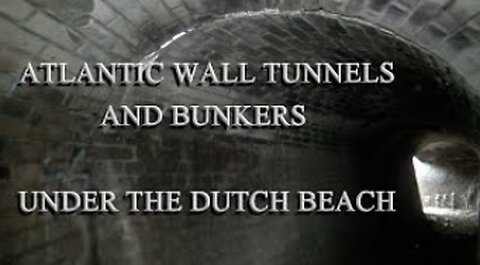 ATLANTIC WALL BUNKERS AND TUNNELS UNDER THE SAND IN HOLLAND