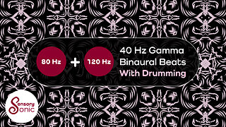 40 Hz Binaural Beats With a Drumming Journey | 8 Minutes | Gamma Waves for Focus and Concentration