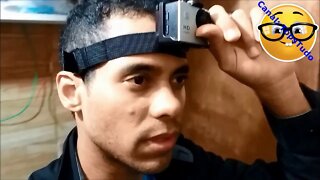 Como Colocar GoPro na Cabeça (Testa)