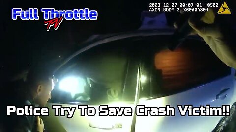 Police Try To Save Crash Victim!