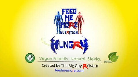 Ryback’s Feed Me More Nutrition Sweetened with Stevia and Monk Fruit + Vegan Friendly For Men/Women