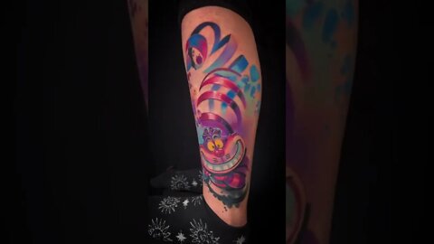Colorful Cover Up Leg Tattoo #shorts #tattoos #inked