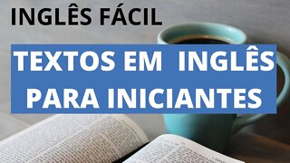 APRENDA INGLÊS COM LEITURA GUIADA - TEXTO EM INGLÊS COM TRADUÇÃO / INGLÊS PARA INICIANTES COM BÍBLIA