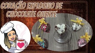 [TENDÊNCIA] Coração Explosivo de Chocolate Quente | Bomba de Chocolate quente | Encapsulados