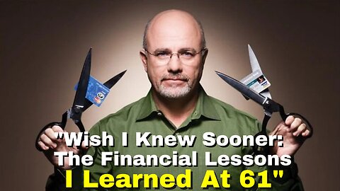 From Millionaire to Broke: Dave Ramsey's MUST WATCH Life Lessons