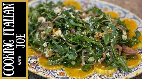 Summer Salad with Oranges, Almonds, Arugula and Goat Cheese | Cooking Italian with Joe