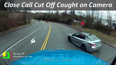 Close Call Cut Off Caught on Camera | Dashcam Ltd