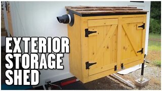 How To Build An Exterior Storage Shed | Tiny House Build