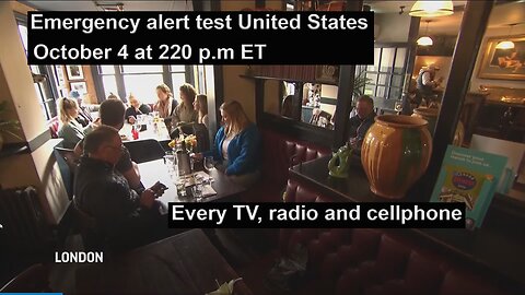 Emergency alert test - October 4 at 220 p.m. ET, every TV radio and cellphone in the United States