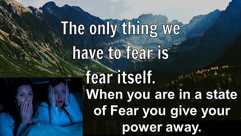 Fear Is Fear No Matter Where It Comes From