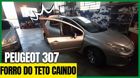 Recuperando o forro do teto caido + lubrificação teto solar Peugeot 307