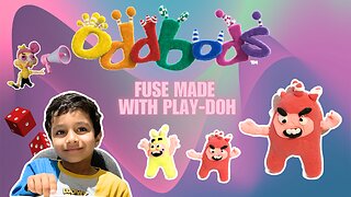 Learn to make Fuse Oddbods from play-doh | Play-doh cartoons | Clay art for kids | Oddbods clay |