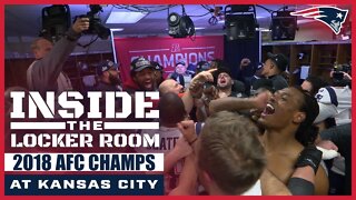 Inside the Locker Room: Patriots celebrate winning AFC Championship