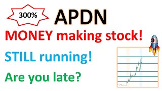 #APDN 🔥 we added at $1.3 and now $5! this stock is flying and you might not be late! should you buy