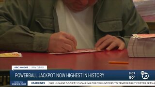 Powerball jackpot highest in history