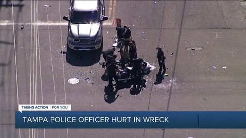 TPD officer seriously injured in motorcycle crash, remains at hospitaloo