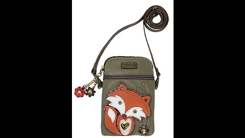 Chala Red Parrot Cellphone Crossbody Handbag - Convertible Strap Bird Lovers