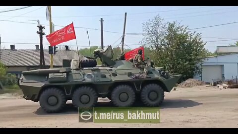 Russian & Allied Troops On The Streets Of Kremennaya