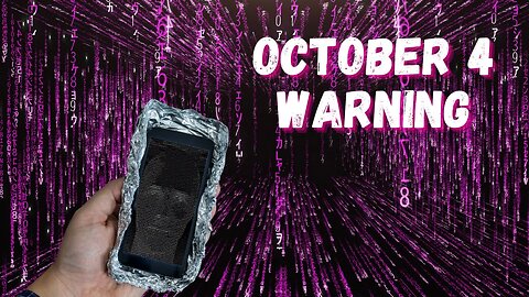TODAY IS OCTOBER 4TH! WAYS YOU CAN PROTECT YOURSELF DURING THE NATIONAL ALERT!