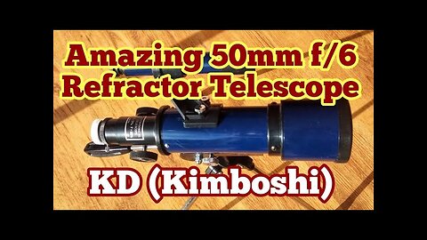 Amazing KD Daiichi Kogagu (Kimboshi) 50mm F300 f/6 Refractor Telescope Made In Japan