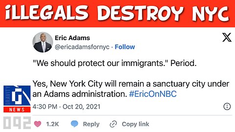 Illegals Destroying NYC—Mayor Adams