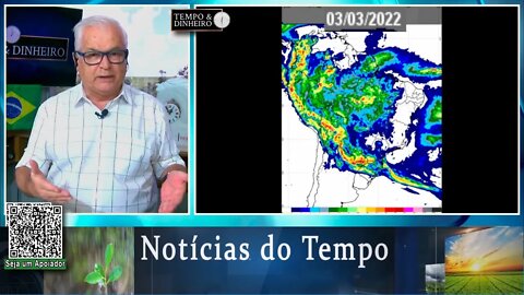 Previsão do tempo indica chuva e granizo no Sul, trégua no centro-norte