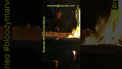 maurieo #shorts SITTING BY THE FIREPIT