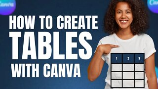 How to create and customize tables with CANVA